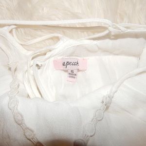 White flower romper